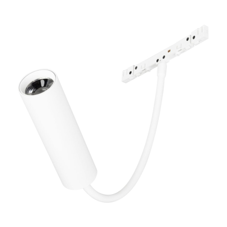 Трековый магнитный светильник Arlight MAG-MICROCOSM-SPOT-FLEX-R26-5W Day4000 (WH, 24 deg, 24V) (IP20 Металл) 051839