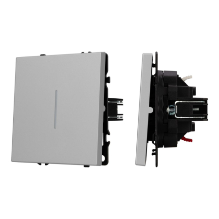 Механизм звонкового выключателя Arlight LED SWT-NOBE-MKR1-SFPL-L-IS (230V, 10A) (Никель) 061784