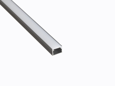 Профиль накладной LEDS POWER СПН1712 алюм. черный с призм.рассеивателем 2м 008448