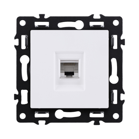 Розетка Ethernet RJ45 Cat.6, белый Kollinger Asthetik AS-017WH