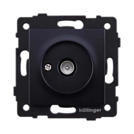 Розетка TV (папа), черный Kollinger REA-007BK для Aspekt, Eleganz, Reflex