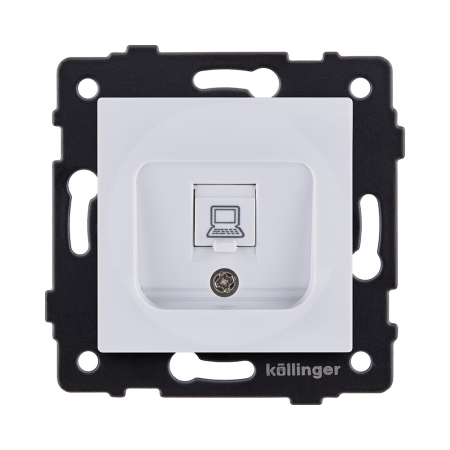 Розетка Ethernet RJ45 Cat.6, белый Kollinger REA-018WH для Aspekt, Eleganz, Reflex