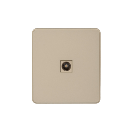 Розетка ROUND TV с/у шелк KRANZ KR-78-0723-7