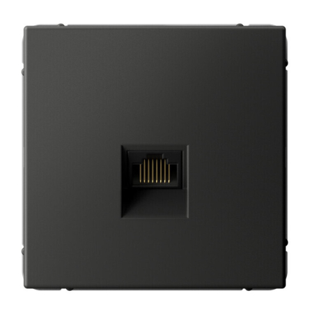 Розетка компьютерная RJ45, кат. 5е, механизм Systeme Electric ArtGallery Базальт GAL001483