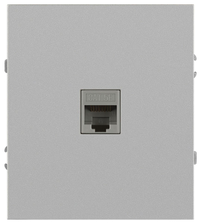 Розетка Эра Arktik 16-3107-03 информационная RJ45 алюминий Б0070476