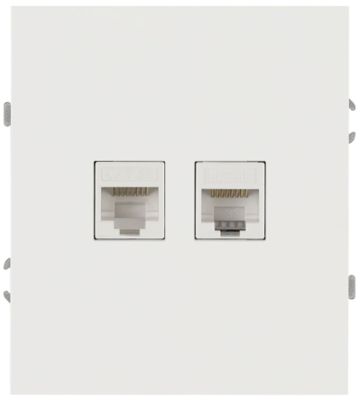 Розетка Эра Arktik 16-3108-08 информационная двойная 2XRJ45 белый матовый Б0070491