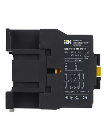 Контактор КМИ-11810 18А 24В/АС3 1НО KARAT IEK KKM11-018-024-10