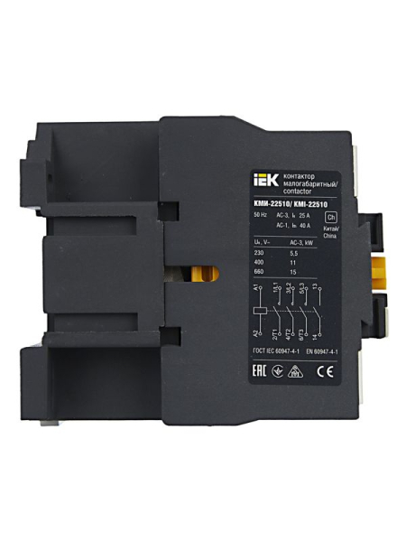 Контактор КМИ-22510 25А 24В/АС3 1НО KARAT IEK KKM21-025-024-10