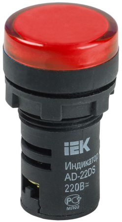 Лампа светосигнальная AD22DS d22мм 230В красн. KARAT IEK BLS10-ADDS-230-K04