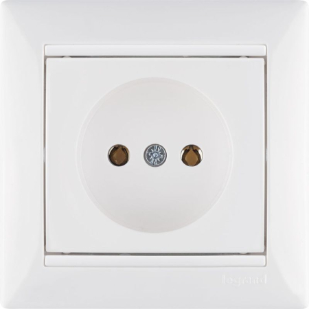 Розетка 1-м СП Valena 16А IP21 без заземл. на винтах механизм бел. IEK 774416
