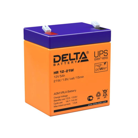 Аккумулятор UPS 12В 5А.ч HR 12-21 W Delta 4614010630002