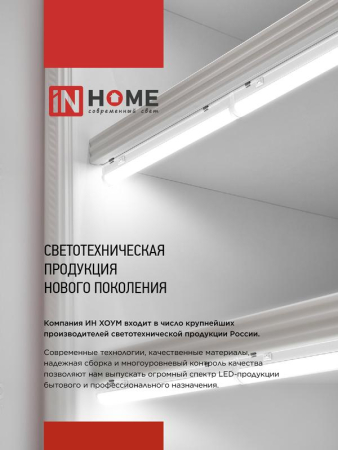 Светильник светодиодный СПБ-Т5 7Вт 6500К 630лм 230В 600мм IN HOME 4690612012230