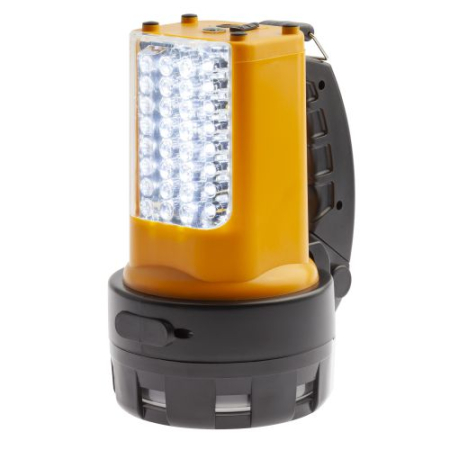 Фонарь-прожектор аккумуляторный Альфа PA-601 19LED + 24LED литиевый аккум. 3А.ч ЗУ 220В + 12В (инд. упак.) Эра Б0031036