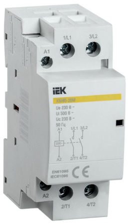 Контактор модульный КМ40-20М AC KARAT IEK MKK11-40-20