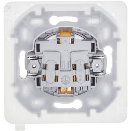 Розетка 1-м СП Inspiria 16А IP44 250В 2P+E защ. шторки с крышкой немецк. стандарт механизм бел. IEK 673740
