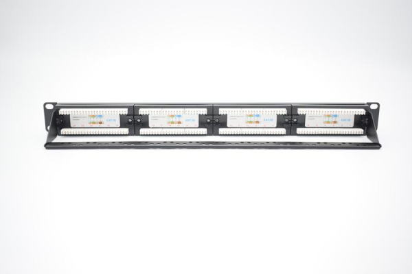 Патч-панель 19дюйм 1U кат.5E неэкранир. 24 порта RJ-45 Dual IDC с задн. кабельным организатором TOKOV ELECTRIC TKE-PP-5E-1U-24P-UTP-CO