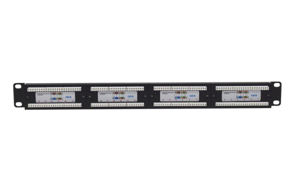 Патч-панель 19дюйм 1U кат.6 неэкранир. 24 порта RJ-45 Dual IDC TOKOV ELECTRIC TKE-PP-6-1U-24P-UTP