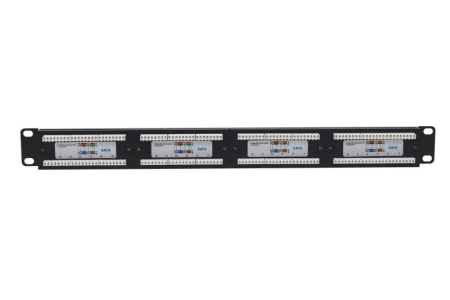 Патч-панель 19дюйм 1U кат.6 неэкранир. 24 порта RJ-45 Dual IDC TOKOV ELECTRIC TKE-PP-6-1U-24P-UTP