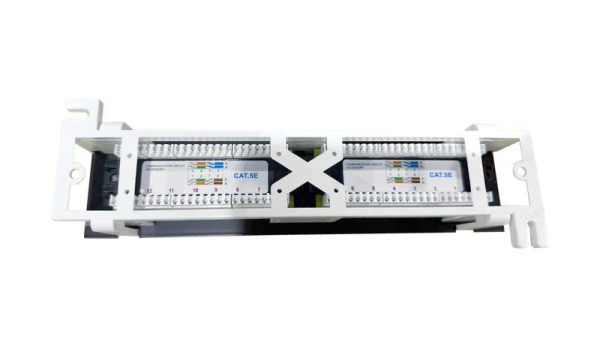 Патч-панель настенная кат.5E UTP 12 портов RJ-45 TOKOV ELECTRIC TKE-WMPP-5E-1U-12P-UTP