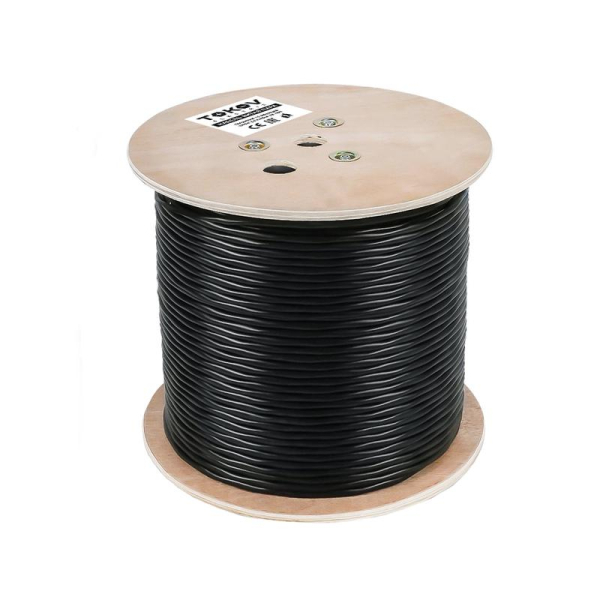 Кабель витая пара U/UTP 4х2х24 AWG кат.5E CCA PE outdoor Fluke tested 305м (м) TOKOV ELECTRIC TKL-C06-U42CCA-5E-305-OD