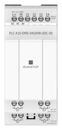 Модуль входов выходов ПЛК 410 4 UI (0-10В/DI) 4 RO 24В DC ONI PLC-410-EMD-04U04R-0DC-00