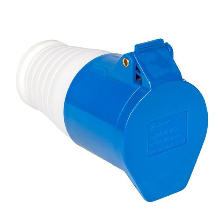 Розетка кабельная 32А 220В 2Р+РЕ IP44 (223) EKF ps-223-32-220