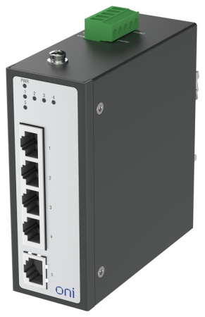 Коммутатор промышленный неуправляемый ISU-430 Ethernet 5 портов 10/100BaseT разъем RJ45 24В AC/12/24/48В DC с резервированием ONI ISU-430-5FE0000000000