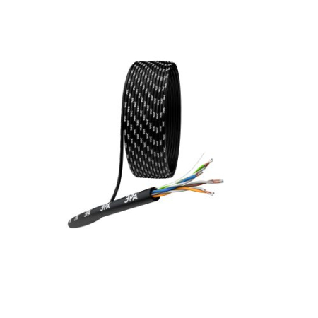 Кабель витая пара U/UTP кат.5E 4х2х24AWG solid CCA PE Outdoor Simple черн. (м) UL-4-PE-A Эра Б0044436