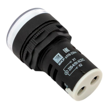 Матрица светодиодная AD16-22HS 220-400 В AC/DC бел. EKF ledm-ad16-w-230acdc