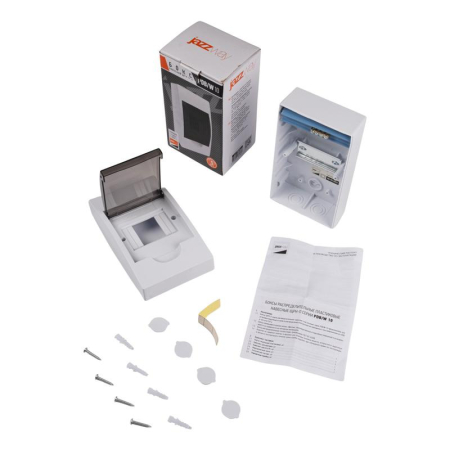 Бокс модульный накладной PDB/W 1004 WH (ЩРН-П- 4) IP41 пластик. JazzWay 5071643