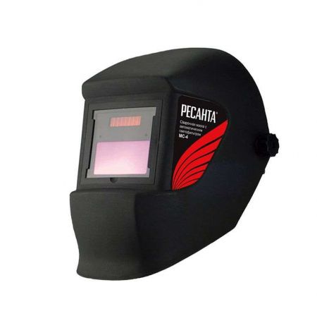 Маска сварочная МС-4 (без регулир. чувств. и задержки времени; задержка откр. 0.5с; сенсор чувств. пост.; светофильтр; ТСК 2101) Ресанта 65/34