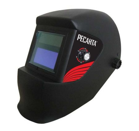 Маска сварочная МС-2 (с регулир. чувств.и и задержки времени; задержка откр. 0.15/0.8с; сенсор чувств. перем.; светофильтр ТСК 4000 "шлифовка") Ресанта 65/14Штука