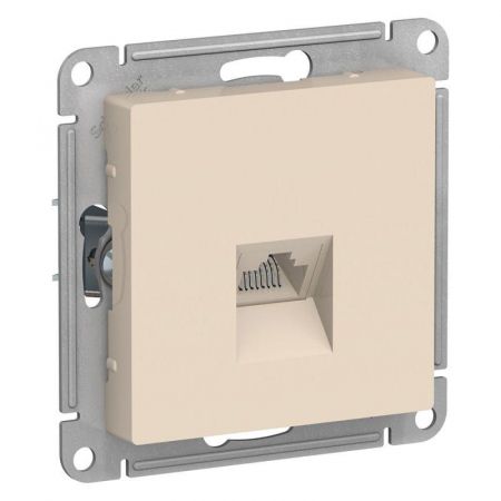 Розетка компьютерная 1-м AtlasDesign RJ45 кат.5E механизм беж. SE ATN000283