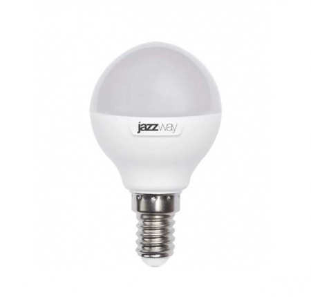 Лампа светодиодная PLED-SP 9Вт G45 шар 5000К холод. бел. E14 820лм 230В JazzWay 2859600A