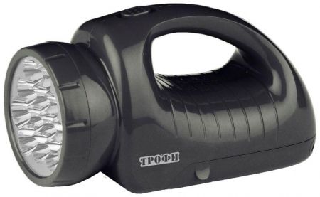 Фонарь-прожектор аккумуляторный TSP12 12 + 18LED аккум. 4В 1.8А.ч ЗУ 220В (картон. упак.) Трофи C0045551