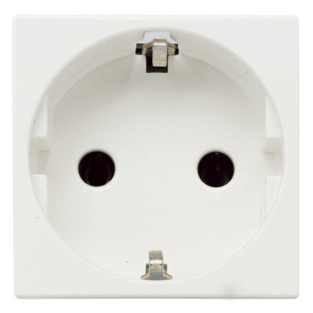 Механизм розетки Zenit 16А 250В защ. шторки с заземл. бел. ABB 2CLA228800N1101