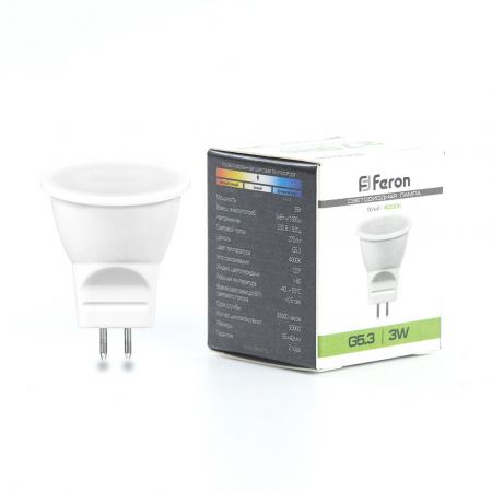 Лампа светодиодная Feron LB-271 MR11 G5.3 3W 4000K 25552