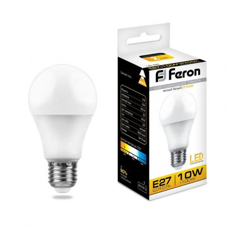 Лампа светодиодная Feron LB-92 Шар E27 10W 2700K 25457