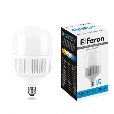 Лампа светодиодная Feron LB-65 E27-E40 30W 6400K 25537