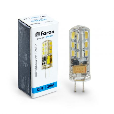 Лампа светодиодная Feron LB-422 G4 3W 6400K 25533