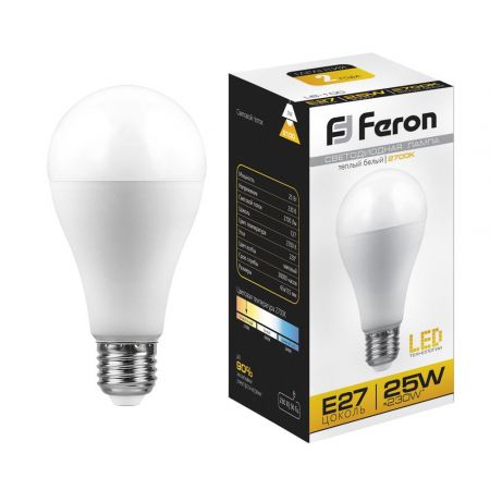 Лампа светодиодная Feron LB-100 Шар E27 25W 2700K 25790