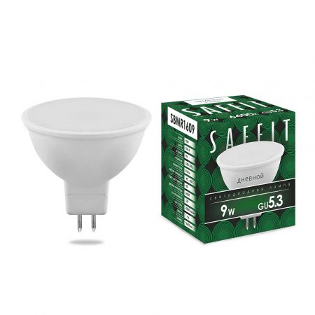 Лампа светодиодная SAFFIT SBMR1609 MR16 GU5.3 9W 6400K 55086