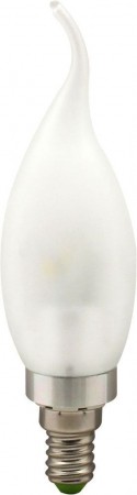 Лампа светодиодная, 6LED(3.5W) 230V E14 2700K матовая хром, LB-71 25308