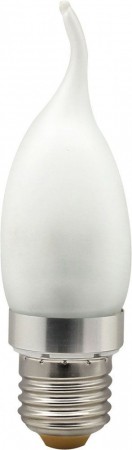 Лампа светодиодная, 6LED(3.5W) 230V E27 2700K матовая хром, LB-71 25311