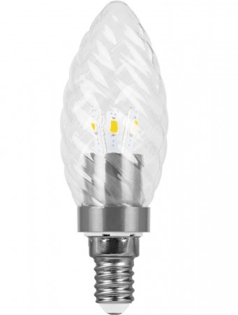 Лампа светодиодная, 6LED(3.5W) 230V E14 2700K матовая золото, LB-77 25350