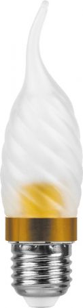 Лампа светодиодная, 6LED(3.5W) 230V E27 6400K золото, LB-78 25375