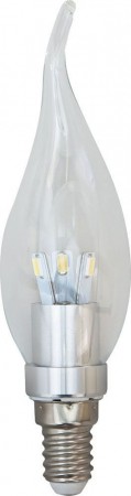 Лампа светодиодная, 12LED(4,5W) 230V E14 4000K, LB-71 25471