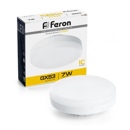 Лампа светодиодная Feron LB-451 GX53 7W 2700K 25831