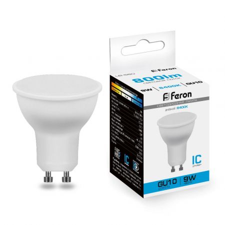 Лампа светодиодная Feron LB-560 MR16 GU10 9W 6400K 25844