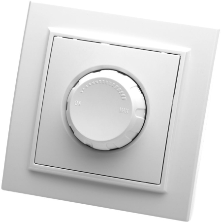 Выключатель диммирующий, STEKKER, PSW10-9006-01, 250В, 600W, серия Эрна, белый 39046
